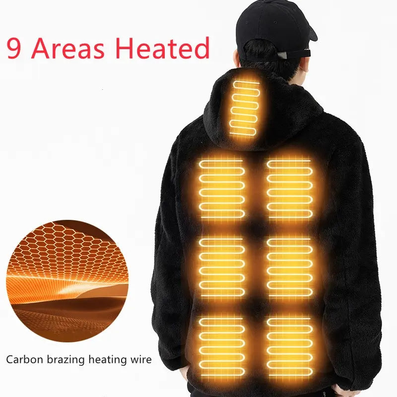 USB Infrared 9 Heating Areas Hoodies Sweater Taylered PicksTaylerpicks.myshopify.com