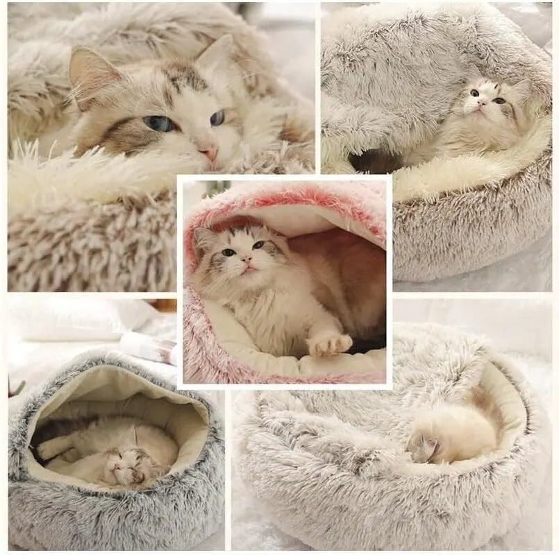 Soft Plush Round Cat Bed Taylered PicksTaylerpicks.myshopify.com