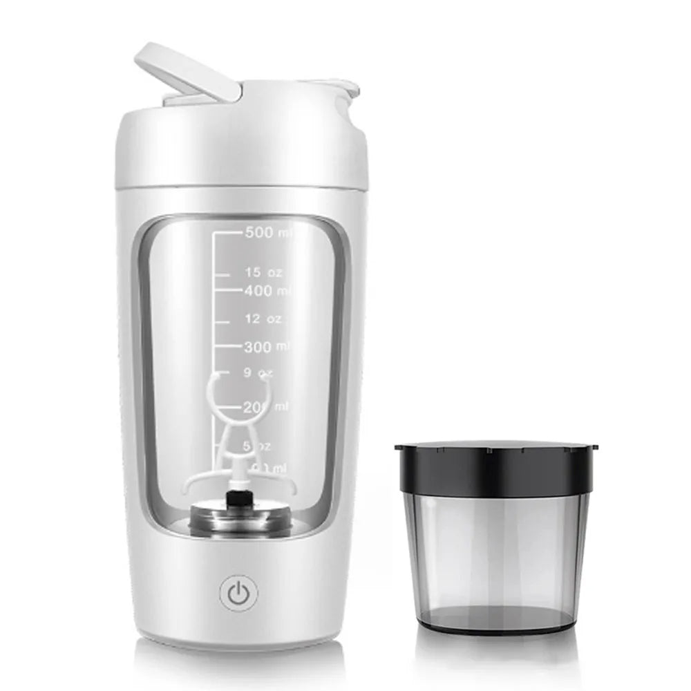 Electric Protein Shaker Cup with Powder Storage Taylered PicksTaylerpicks.myshopify.com
