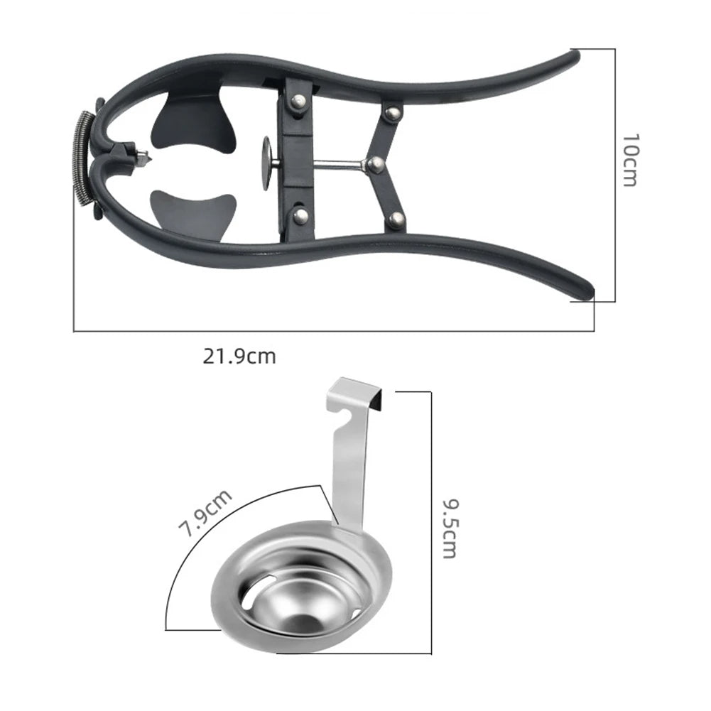Stainless Steel Egg Cracker Taylered PicksTaylerpicks.myshopify.com