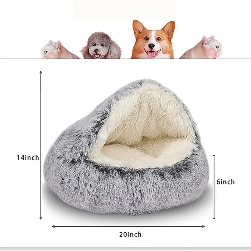 Soft Plush Round Cat Bed Taylered PicksTaylerpicks.myshopify.com
