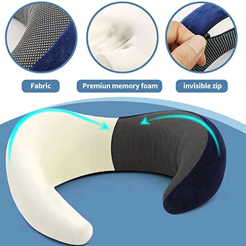 Memory Foam Neck Pillow Cervical Taylered PicksTaylerpicks.myshopify.com